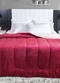 Lepper - Edredom Dupla Face Bordô Solteiro 1 Peça - variação: Bordô (Queen)