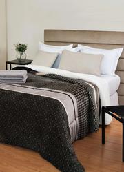 Edredom Dupla Face Cinza Casal 1 Pe�a