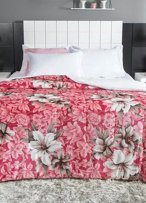 Lepper - Edredom Dupla Face Floral Queen 1 Peça - LEPPER