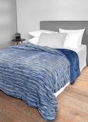 Edredom Dupla Face Mescla Azul Queen 1 Pe�a