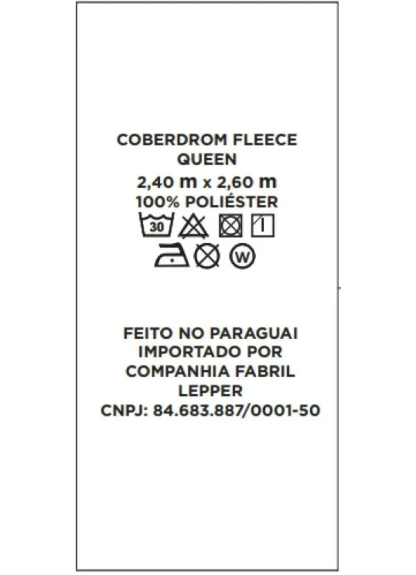 Lepper - Edredom Dupla Face Mescla Azul Queen 1 Peça 3
