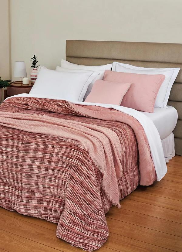 Edredom Dupla Face (Mescla Coral (Queen)) 1 Pe�a