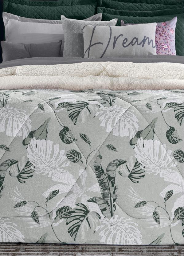 Hedrons - Edredom Verde Queen Slim 1 Peça 2