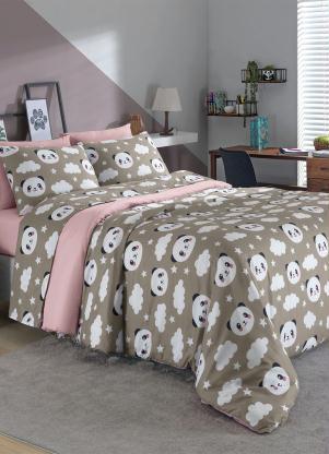 Jogo Capa de Edredom (Cinza (Queen)) 3 Pe�as