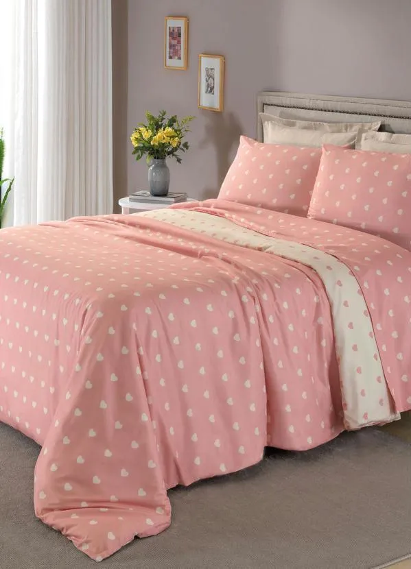 Mundo Lar - Jogo Capa de Edredom Rosa Queen 3 Peças 2