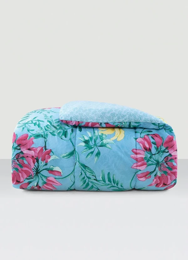 Mundo Lar - Edredom 150 Fios Algodão Flora Solteiro 1 Peça 2