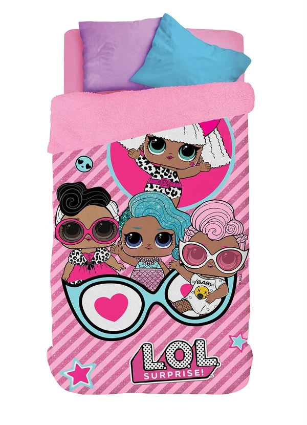 Lepper - Edredom Dupla Face Lol Solteiro 1 Peça