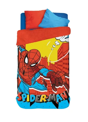 Lepper - Edredom Dupla Face Spider Man Solteiro 1 Peça - LEPPER