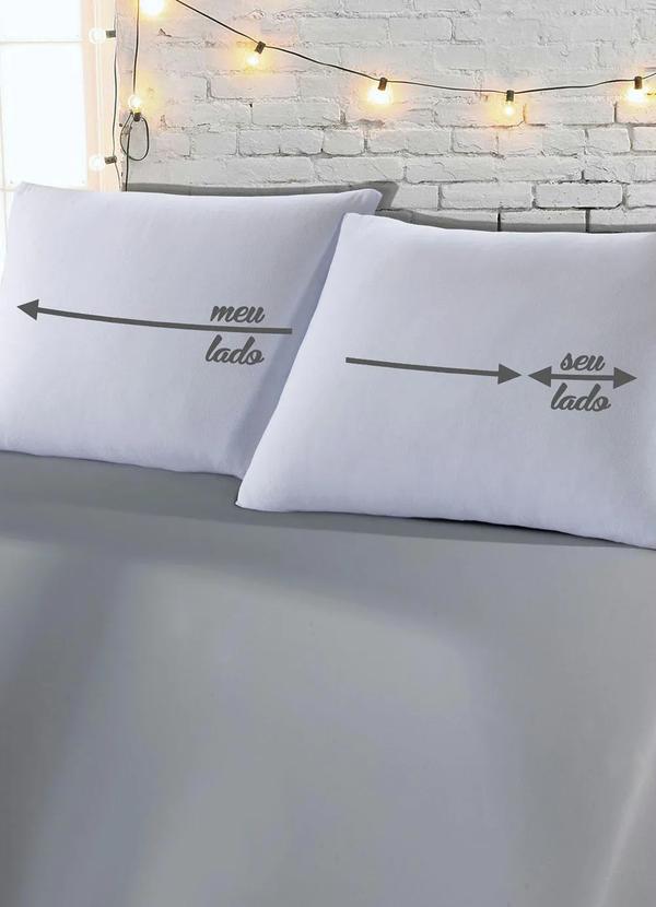 Sul Brasil - Jogo de Fronhas Malha Lado a Lado 2 Peças 2