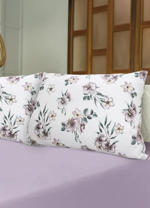 Portallar - Jogo de Cama Queen Curitiba Lilás - PORTALLAR