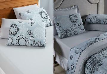 Fronha 200 Fios Azul 1 Pea