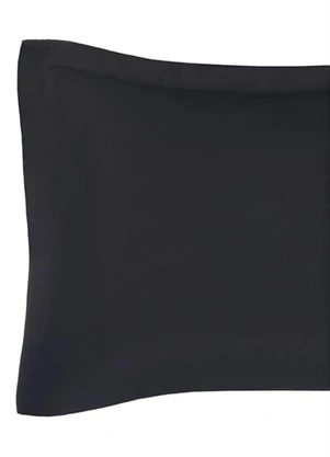 Rovi Home - Fronha Toque Acetinado com 3 Abas Preto - ROVI HOME