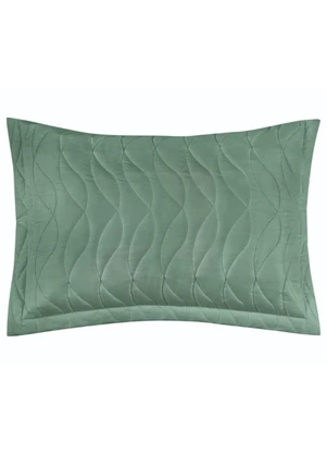 Rovi Home - Porta Travesseiro Toque Acetinado Verde - ROVI HOME