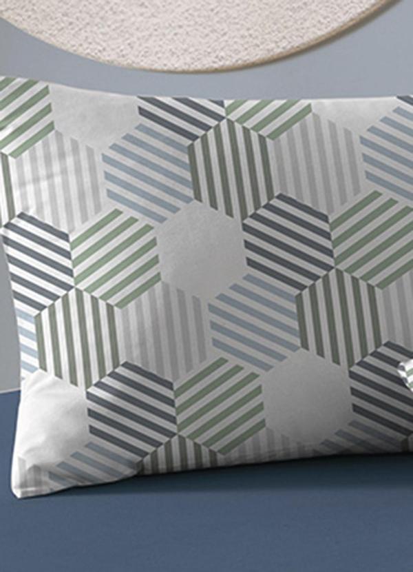 Lar e Lazer - Jogo Cama Simples 3pc Liso Toque Acetinado Azul 2