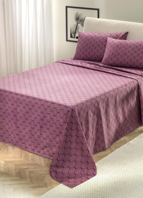 Mundo Lar - Jogo de Cama 150 Fios Azul Casal 4 Peças