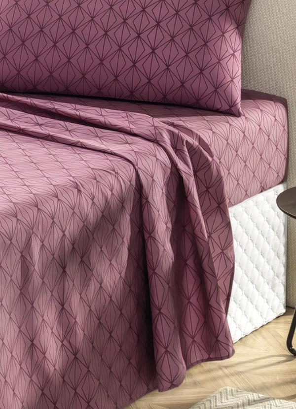 Mundo Lar - Jogo de Cama 150 Fios Azul Casal 4 Peças 2