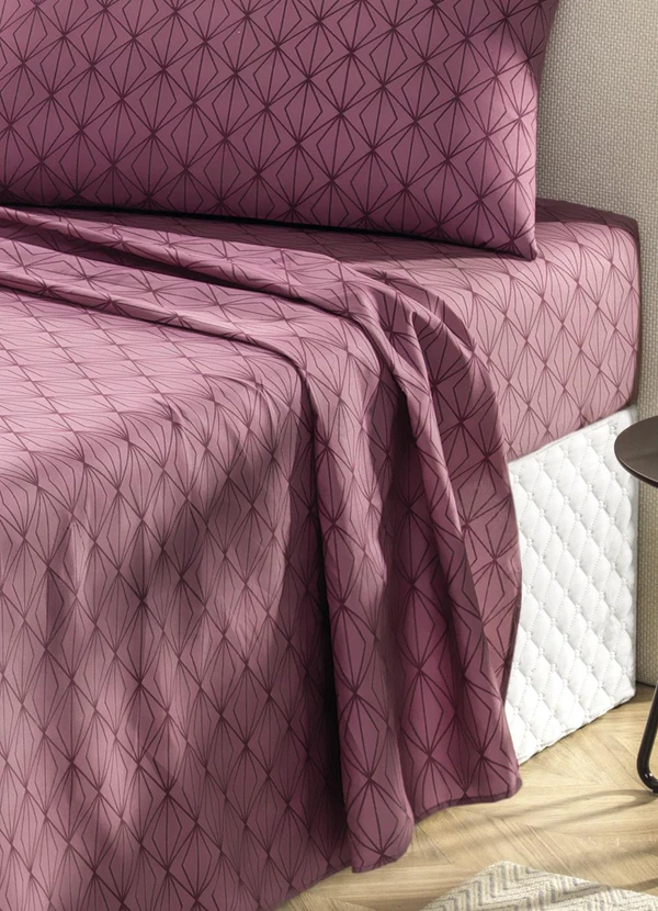 Mundo Lar - Jogo de Cama 150 Fios Azul Casal 4 Peças 2