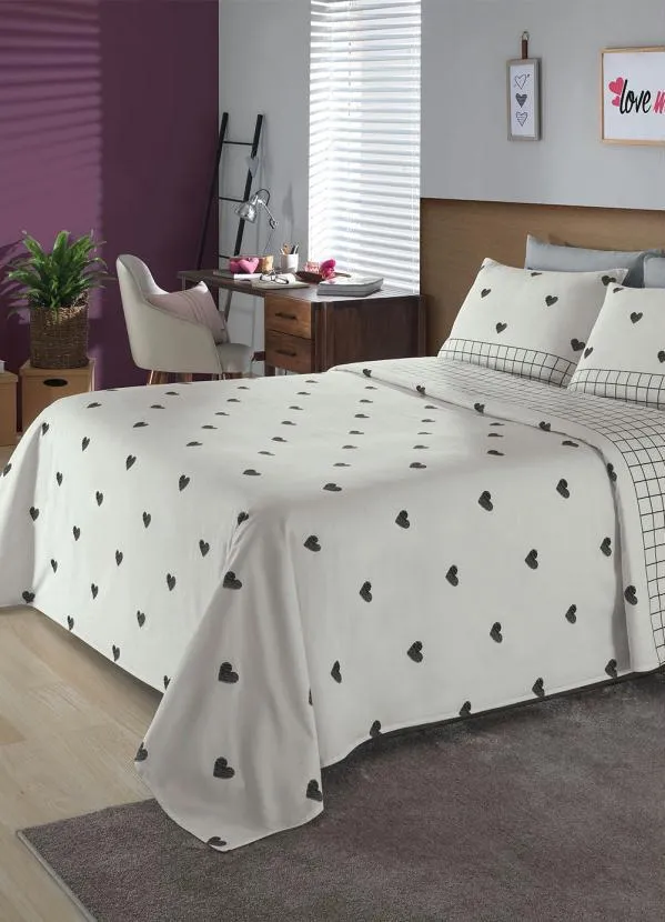 Mundo Lar - Jogo de Cama 150 Fios Branco Casal 4 Peças 4
