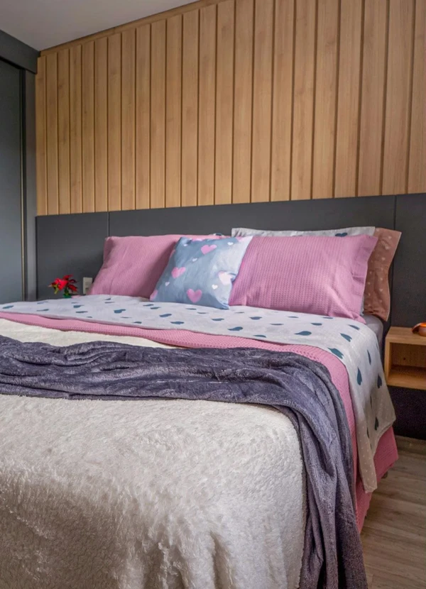 Mundo Lar - Jogo de Cama 150 Fios Coração Casal 4 Peças 7