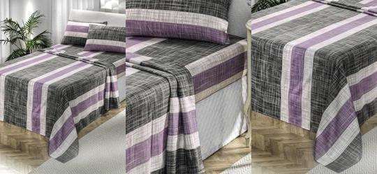 Jogo de Cama 150 Fios Cora��o Casal 4 Pe�as