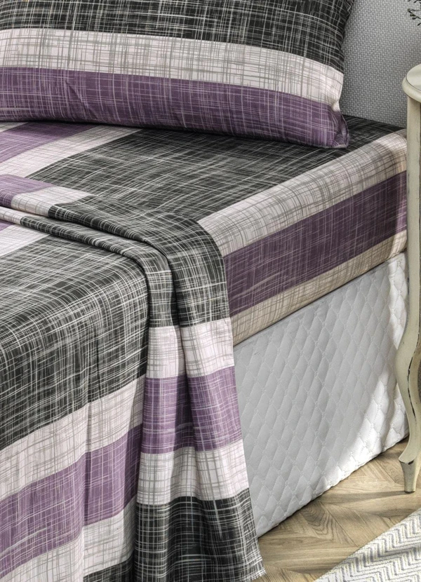 Mundo Lar - Jogo de Cama 150 Fios Coração Casal 4 Peças 2