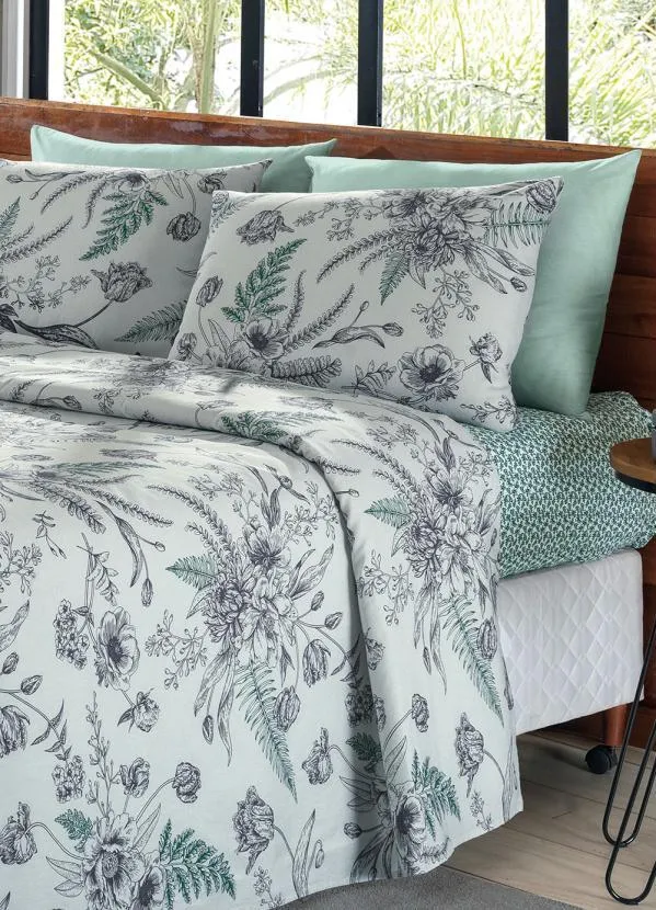 Teka - Jogo de Cama 150 Fios Floral Casal 4 Peças 3