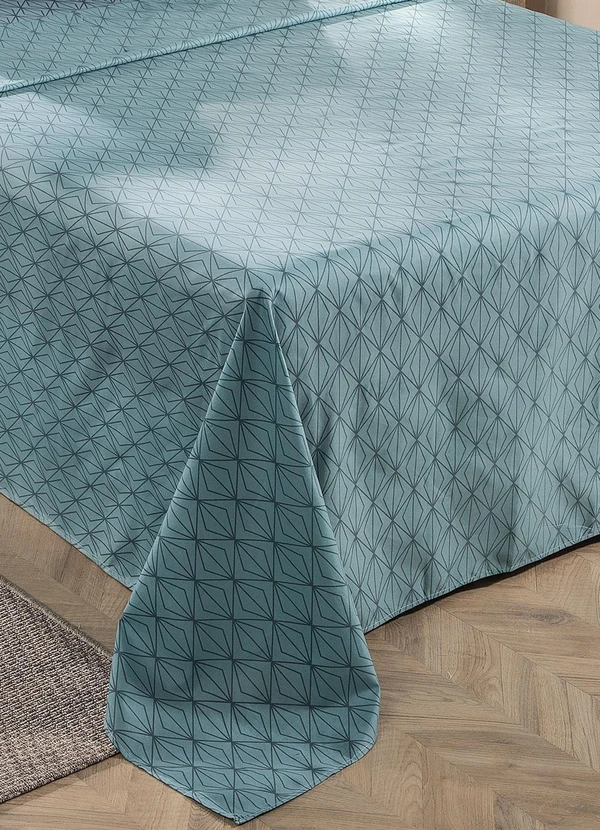 Mundo Lar - Jogo de Cama 150 Fios Geométrico Casal 4 Peças 3