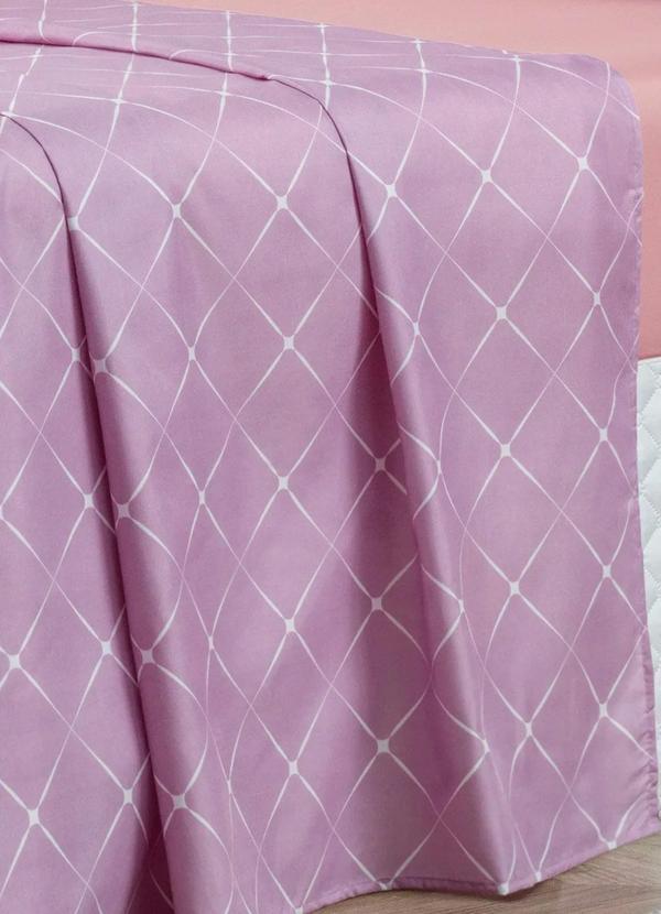 Mundo Lar - Jogo de Cama 150 Fios Lilás Casal 4 Peças 4
