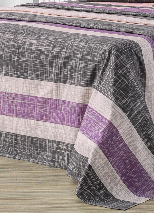 Ligasoft - Jogo de Cama 150 Fios Listras Casal 4 Peças 3