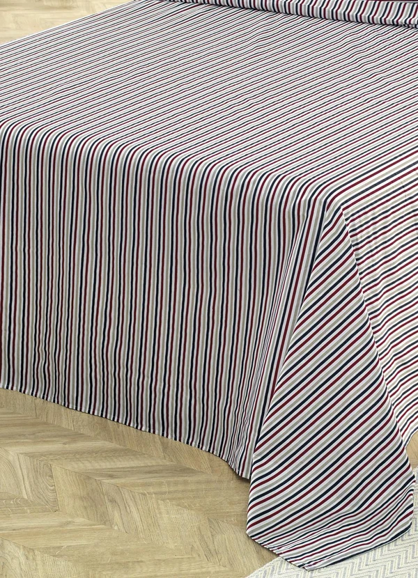 Mundo Lar - Jogo de Cama 150 Fios Listras Casal 4 Peças 3