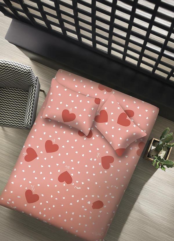 Jogo de Cama Casal (Candy Love) 3 Pe�as