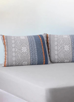 Rovi Home - Jogo de Cama Casal Cinza - ROVI HOME
