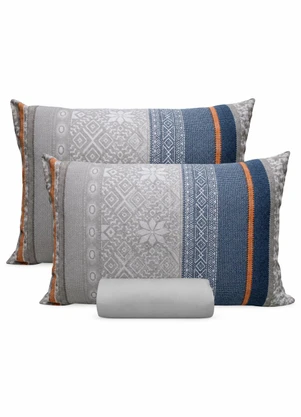 Rovi Home - Jogo de Cama Casal Cinza - ROVI HOME