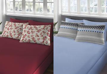 Jogo de Cama Casal Comfort Estampado/Sortido