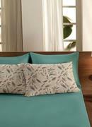 Jogo de Cama Casal Estampado/Azul 3 Peças
