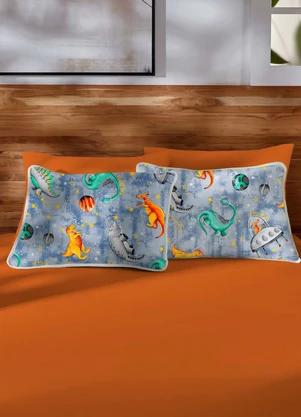 Rovi Home - Jogo de Cama Casal Game On Laranja - ROVI HOME