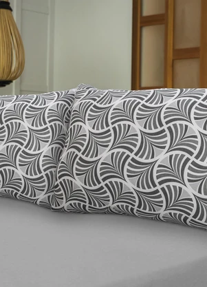 Portallar - Jogo de Cama Casal La Plata Cinza - PORTALLAR