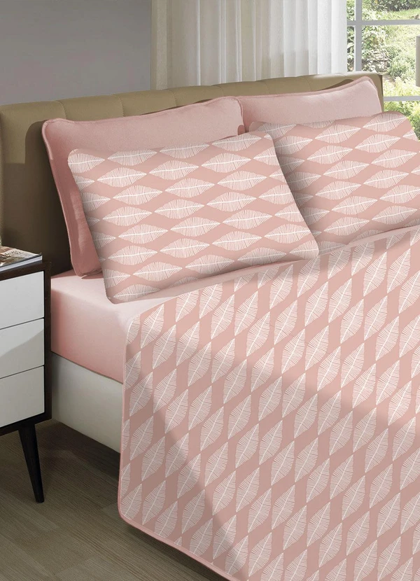 Portallar - Jogo de Cama Casal Rosa 4 Peças