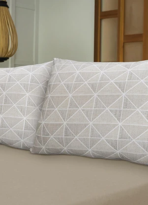 Portallar - Jogo de Cama Casal San Carlos Bege - PORTALLAR