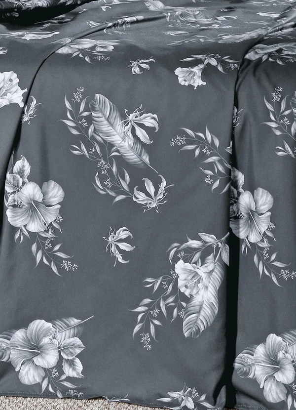 Hedrons - Jogo de Cama Cinza Casal 3 Peças 3