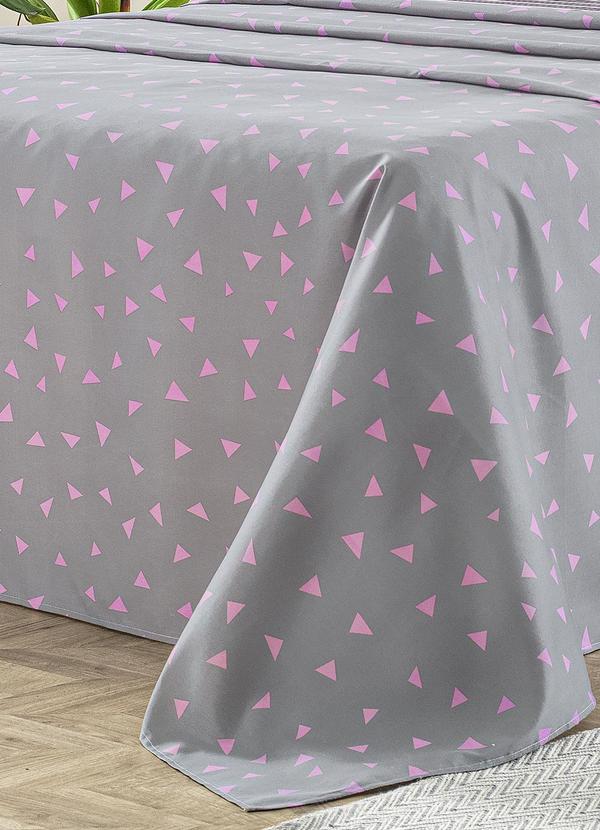 Ligasoft - Jogo de Cama Cinza Casal 4 Peças 3