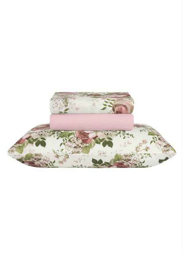 Sultan - Jogo de Cama Floral Casal 3 Peças 4