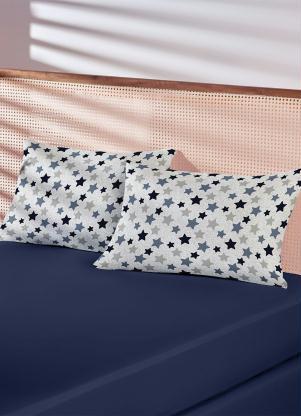 Jogo de Cama Malha (Azul (Casal)) 3 Peas