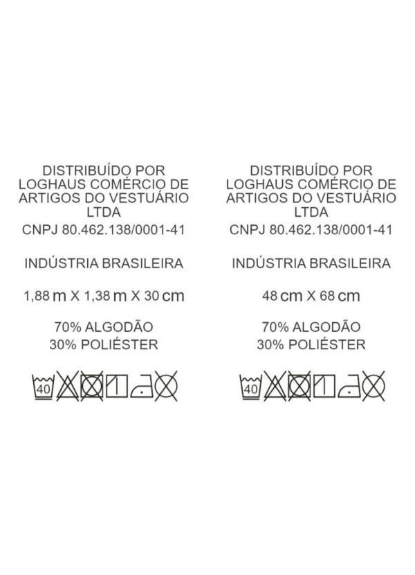 Mundo Lar - Jogo de Cama Malha Coração Casal 3 Peças 3