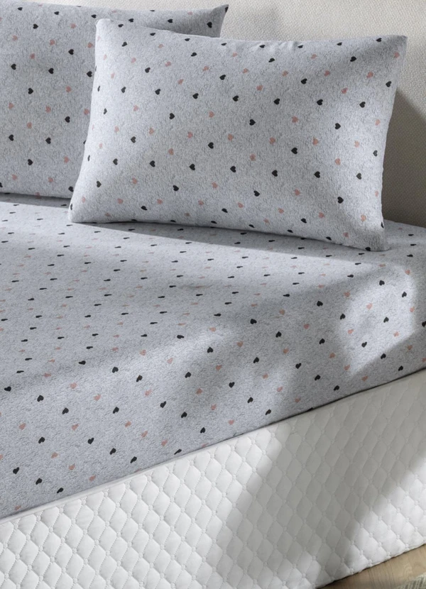 Portallar - Jogo de Cama Mini Corações Casal 3 Peças 2