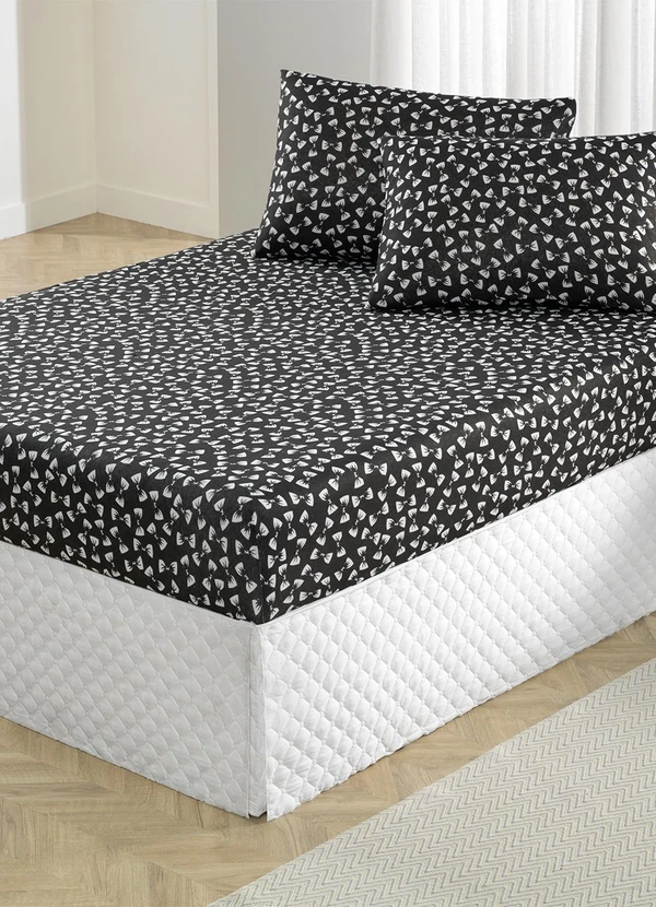 Portallar - Jogo de Cama Queen Laços 3 Peças