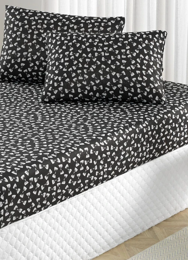 Portallar - Jogo de Cama Queen Laços 3 Peças 2