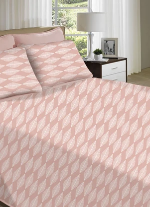 Portallar - Jogo de Cama Solteiro Rosa 3 Peças - PORTALLAR