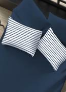 Jogo de Cama Casal Classic Azul 3 Peas
