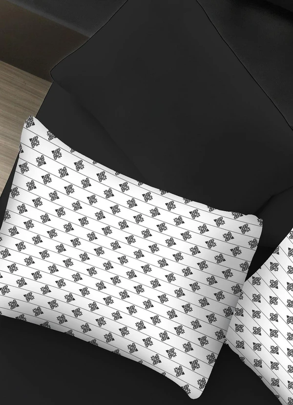 Portallar - Jogo de Cama Casal Classic Preto 3 Peças 3